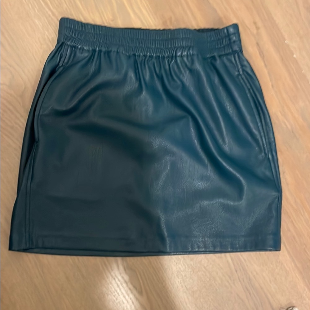 Aritzia-Babaton Leather mini skirt